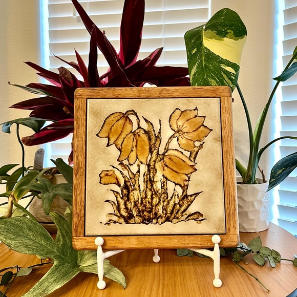 Ja Company Other - Vintage Tile & Wood Trivet Made in Italy